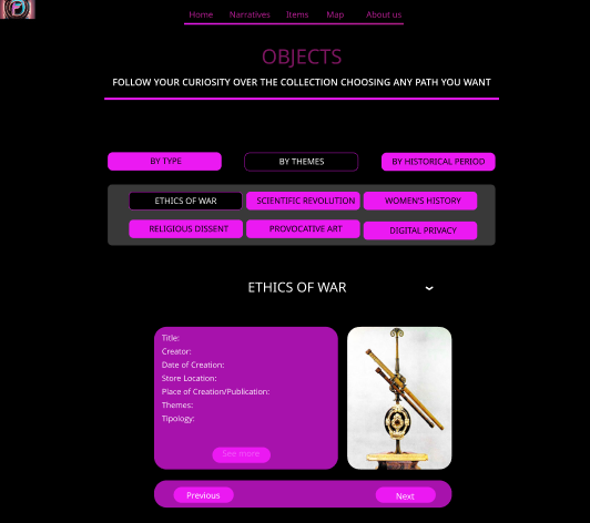 Items Page