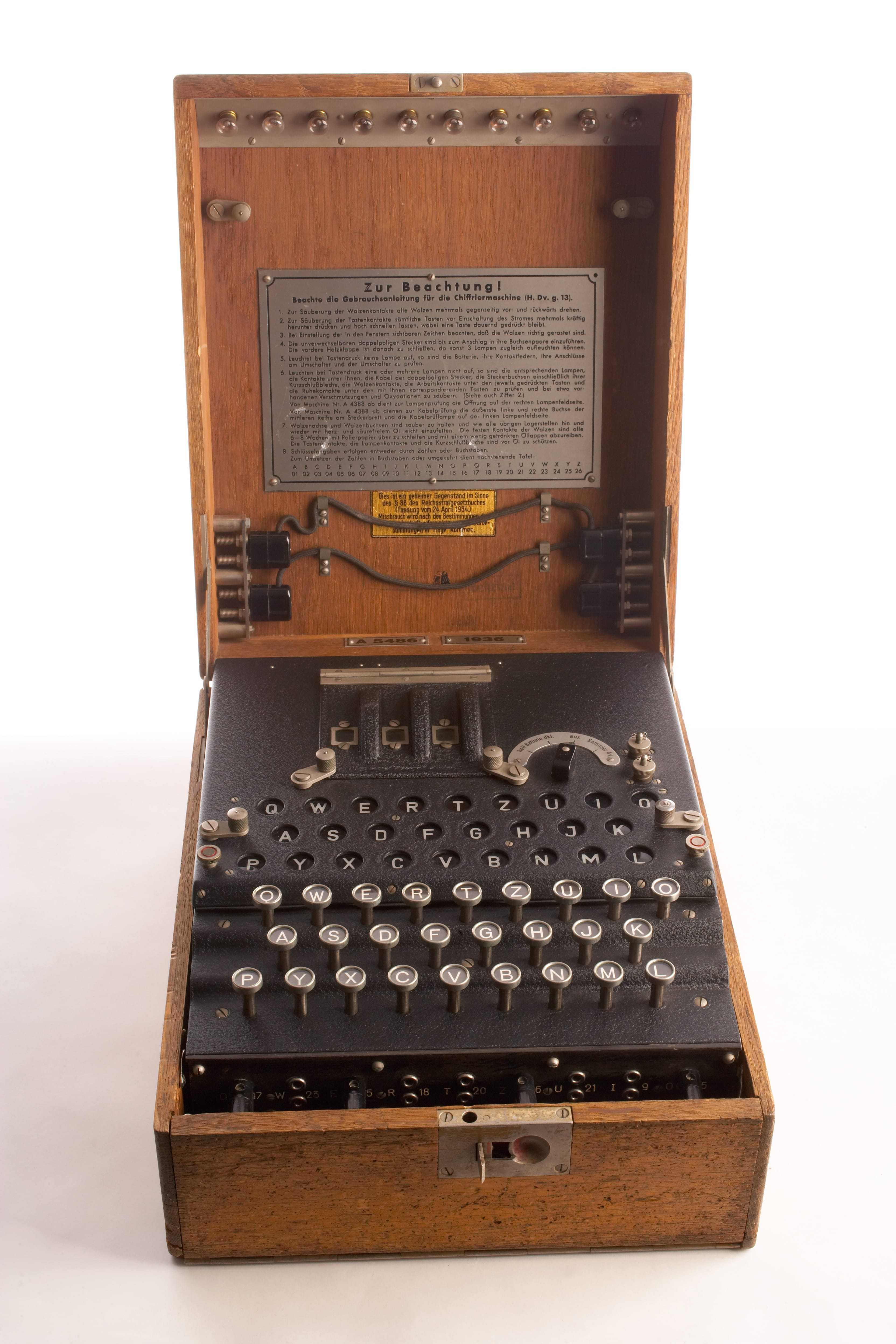 an exemplar of the Enigma encoder-decoder